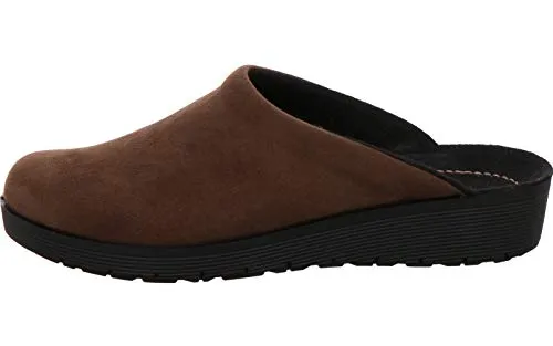Rohde 4320 Roma Damen Pantoffeln Hausschuhe, Größe:42 EU, Farbe:Braun