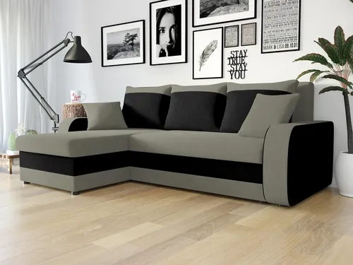 Mirjan24 Ecksofa L-Form 5-Sitzer - Stylisches Ecksofa in L-Form, 238x147 cm, mit Schlaffunktion und Bettkästen – ideal für gemütliche Wohnzimmer und Übernachtungsgäste.
