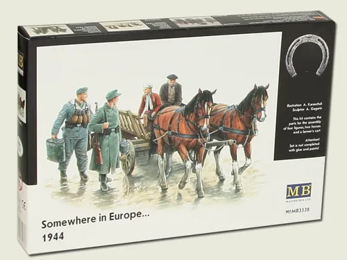 Somewhere in Europe 1944 Pferdekarren / 1:35 - Masterbox 3538