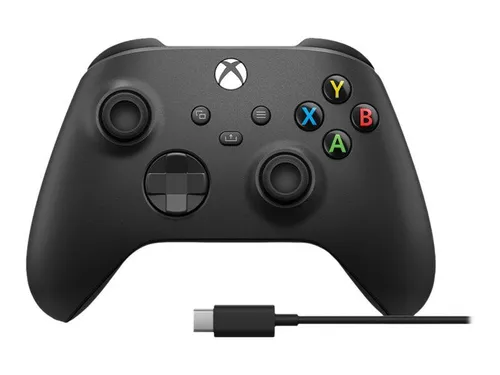 Xbox Wireless Controller für PC + USB C Kabel - Controller für Xbox Series X & S mit strukturierten Oberflächen für besseren Halt und Komfort. Nutze das 2,7-m-USB-C-Kabel für ein zuverlässiges, kabelgebundenes Spielerlebnis oder spiele drahtlos.