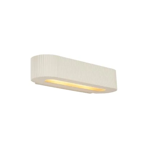 QAZQA Skandinavische Wandleuchte Plaster UFO 2-flammig Beige - Elegante Wandleuchte im skandinavischen Design, die mit sanftem Licht eine harmonische Atmosphäre schafft. Ideal für Wohnzimmer und Schlafzimmer, bietet sie stilvolle Akzente und ist für LED geeignet.