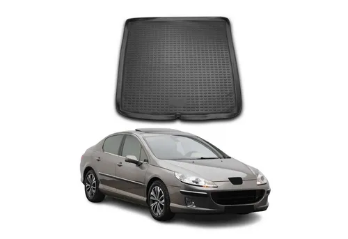 OMAC Kofferraummatte für Peugeot 407 SW (2004-2011) - Automatten: 3D-Kofferraummatte aus umweltfreundlichem TPE, wasserdicht, rutschfest und leicht zu reinigen - perfekter Schutz für Ihr Fahrzeug.