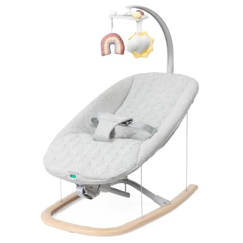 Chicco Sdraietta Zen Wave - Wippe für Neugeborene - Babywippen & -schaukeln mit natürlicher Bewegung, die die Elternbewegung nachahmt; kompakt und zusammenklappbar für einfachen Transport und Aufbewahrung.