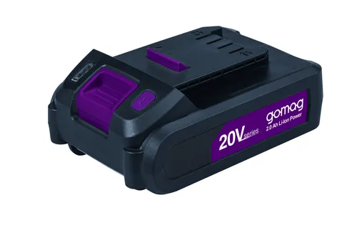 Gomag Akku Ersatzakku 20V GO-ABP2.0 - Elektrowerkzeug-Akkus mit 2Ah Kapazität, ideal für alle 20V Gomag Geräte. Schnellladegerät benötigt nur 35 Minuten für eine volle Ladung.