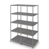 Floordirekt Metallregal Concept Epure MK-015 Standregal 78 x 40 x 118 cm Grau - Vielseitiges Metallregal Concept Epure MK 015 mit 5 offenen Ablagen für optimale Aufbewahrung. Ideal für verschiedene Räume, modern und pflegeleicht. Stabiles Gestell sorgt für eine lange Lebensdauer.