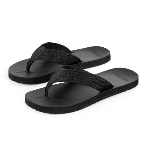 SMILODOX Flip Flops Herren Alexi - Rutschfeste Badeschuhe, Leichte, Weiche Hausschuhe Sommer Slippers Pantoletten, Anpassunsgsfähige Badeschlappen Flip Flop für Strand Indoor-Outdoor