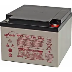 Genesis NP24-12 12V 24Ah M5 Innengewinde AGM Blei Akku - Zuverlässige Energiequelle für diverse Anwendungen. Der Genesis NP24-12 bietet 12V und 24Ah in kompaktem Design. Ideal für platzsparende Installationen und sofort einsatzbereit dank einfachem M5 Innengewinde.