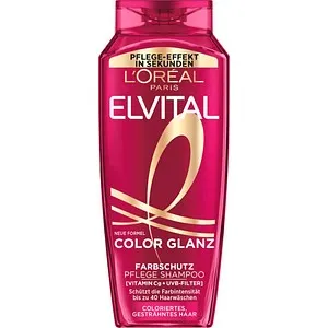 L'Oréal Paris Elvital Color-Glanz Shampoo 300 ml - Schutz für coloriertes Haar: Das Elvital Color-Glanz Shampoo bewahrt die Farbintensität und Leuchtkraft. Ideal für tägliche Pflege und Schutz vor äußeren Einflüssen.