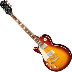 Epiphone Les Paul Standard 60s Figured LH Iced Tea Burst - Gitarren aus der Original Collection, mit hochwertiger AAA Riegelahorn-Decke, ideal für Profis und Hobbyisten, inklusive Premium Gig Bag.
