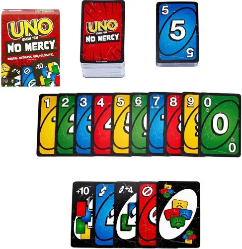UNO Show em No Mercy - 56 zusätzliche Karten, brutale Aktionskarten und gnadenlose Spielregeln für spannende Spieleabende