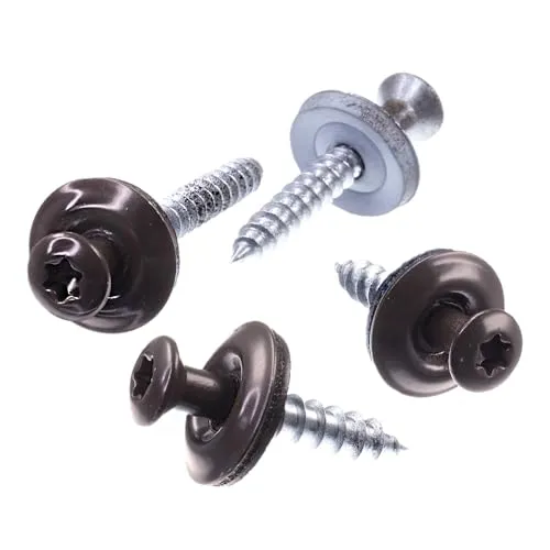 SECCARO Spenglerschraube 4,5 x 35 mm, RAL 8014 sepiabraun - Eisenwaren, witterungsbeständig und ideal für den Außenbereich dank EPDM-Dichtscheibe für luft- und wasserundurchlässige Verbindungen.