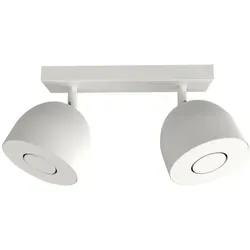 Lumicom Deckenleuchte Campanella, Weiß, Metall, Rund, 27x18x6.5 cm - Die Campanella Deckenleuchte bietet funktionale Beleuchtung für Zuhause und Büro. Mit um 180° verstellbaren Strahlern passt sie den Lichtwinkel individuell an und sorgt für eine angenehme Atmosphäre.