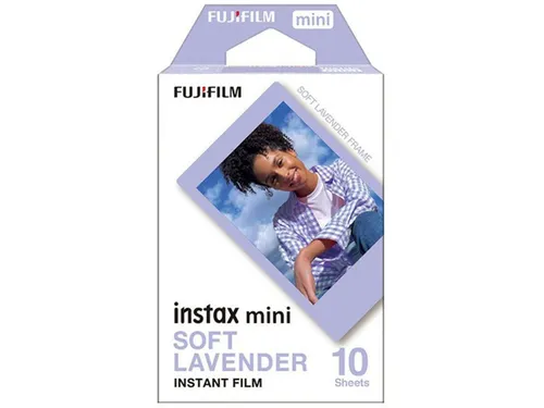 Fujifilm Instax mini film soft lavender (10 vel) - (4,6 cm x 6,2 cm) - Fotopapier