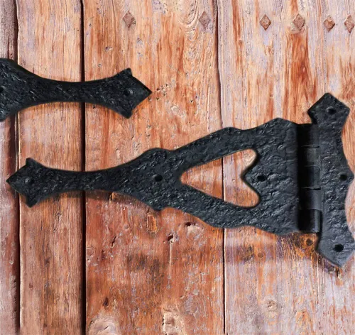 Antikas Torbeschlag Torband Coeur 53 cm - Hochwertiges Torband im antiken Stil, ideal für Denkmalpflege und zur Verschönerung von Möbeltüren. Stabil gefertigt, mit wetterfester Pulverbeschichtung für Langlebigkeit. Lieferung inkl. passender Schrauben.