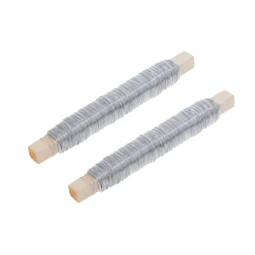 PRODIAMANT Bindedraht 2 Stück ø 0,7mm Stärke 35 Laufmeter pro Rolle hochwertiger Blumendraht zum Basteln und Binden legierter gewickelt leicht zu biegen