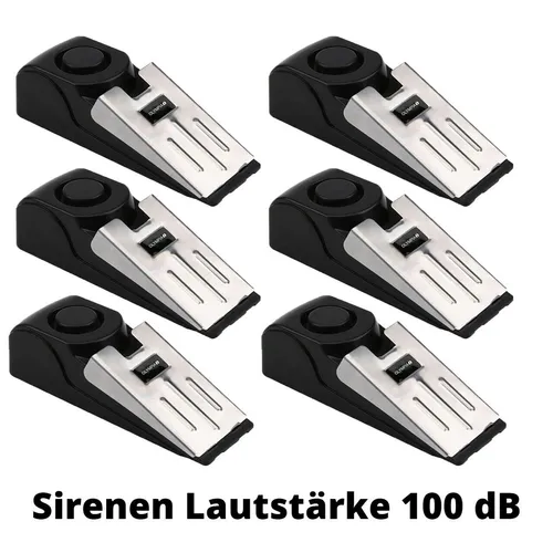 Stück Alarm Türstopper Türkeil mit Erschütterungssensor 100 dB OLYMPIA T 300 6