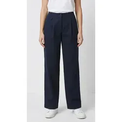 BOSS ORANGE Chinohose Taquina Premium Damenmode in lockerer Passform, Barrel Fit blau 40