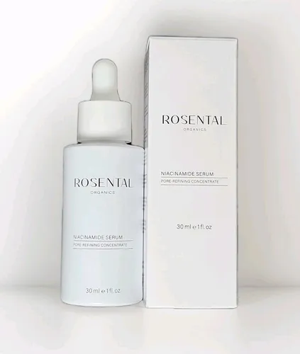 Rosental Organics Niacinamide Serum Pore-Refining Concentrate 30 ml - Sonstige Gesichtspflegeartikel mit 5 % Niacinamid und Azelainsäure für eine ebenmäßigere Haut, verfeinert Poren und lindert Rötungen.