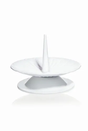 INNA-Glas Metall Kerzenständer TITO, für Kerzen Ø5-6 cm, weiß, 3 cm, Ø10 cm
