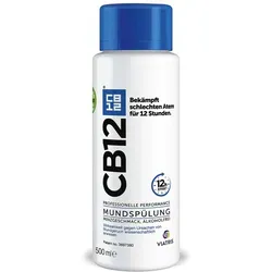 CB12 Mundspülung mit Chlorhexidin - 12 Std. frischer Atem - Mundspülung zur Bekämpfung von Mundgeruch, neutralisiert geruchsverursachende Bakterien für langanhaltende Frische, ideal für optimale Mundhygiene.
