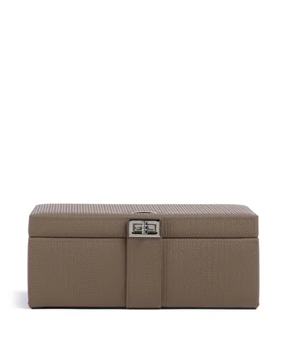 Windrose Corbello Schmuckkasten für Damen | Braun 803954.02 - Eleganter Schmuckkasten aus hochwertigem Polyurethan in Mocca, ideal zur stilvollen Aufbewahrung und Präsentation Ihrer Schmuckstücke.