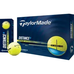 TaylorMade New Distance+ Golfbälle 2025 - Gelb - Optimierte Golfbälle für maximale Distanz und Kontrolle. Mit High-Speed-Kern und aerodynamischer 344-Abdeckung für verbesserte Leistung auf dem Platz.