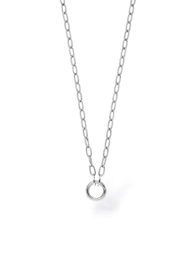 Purelei Glow Charm Kette Damen – Verstellbare Edelstahl Halskette für Charms (Silver) - Moderne Edelstahl-Halskette mit praktischem Karabinerverschluss für einfachen Austausch von Charms. Verstellbar von 40–45 cm, ideal für individuelle Styles und perfekte Passform. Zeitloses Design für jeden Anlass.