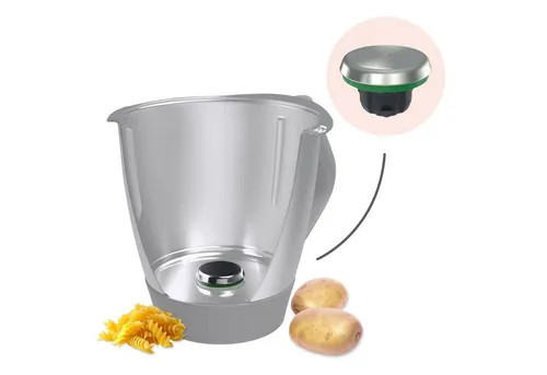 Wundermix Küchenmaschinen Zubehör-Set WunderCap® für Thermomix - Revolutionärer Messerersatz für TM7, TM6, TM5, TM31, der die Zubereitung vereinfacht und die Sicherheit erhöht.