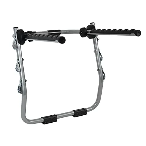 Menabo BIKI Fahrradträger für 3 Räder - Fahrradtaschen: Leichter, abklappbarer Heckklappenträger für bis zu 3 Fahrräder, TÜV geprüft und universell kompatibel für maximalen Komfort.
