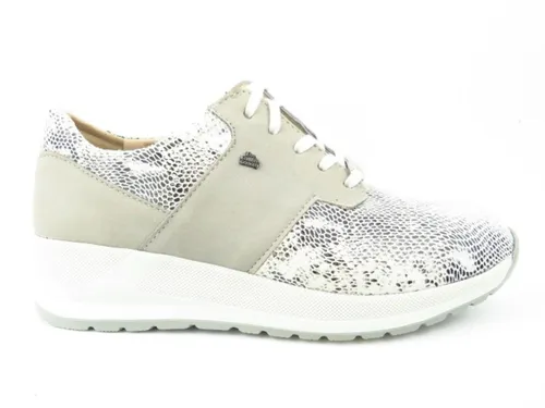 Finn Comfort Caino Stretch/Nubuk grau Schnürschuh