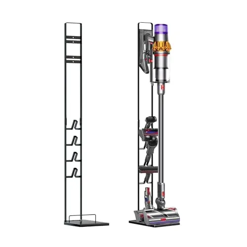 MORANGO Ständer kompatibel mit Dyson Akkusauger - Staubsaugerhalter - Organizer für Dyson V15 V12 V11 V10 V8 V7 V6 – DC58/ DC59/ DC62/ DC74. Standfuß Halterung Rahmen
