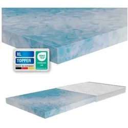 ARBD Classic XL Topper 10cm - Beidseitig nutzbar - Bürostühle, 10 cm hoher Topper für alle Bettarten, atmungsaktiv und waschbar, ideal für Allergiker und bietet druckentlastenden Schlafkomfort.