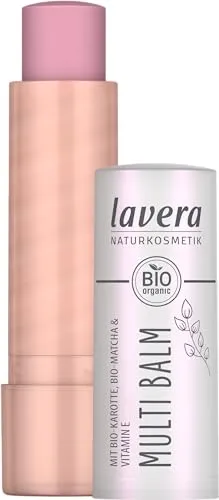 lavera Multi Balm Cloudy Pink 02 - intensive Farbe - frischer Glow - müheloses Verblenden - für Augen, Lippen & Wangen - vegan - Naturkosmetik - 4,9 g