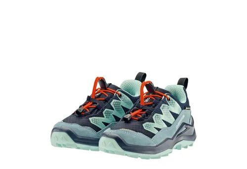 Lowa Maddox Pro GTX LO JR navy/rauchblau (6968) 32 - Wanderschuhe für Kinder mit GORE-TEX Membran für perfekten Wetterschutz. Dank Speedlacing-System schnell anzuziehen und ideal für Abenteuer im Freien.