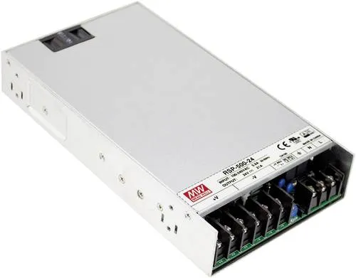 Mean Well MW RSP-500-48 Schaltnetzteil 48 V/DC 10.5A 504W - Hochwertiges Schaltnetzteil im robusten Metallgehäuse, ideal für professionelle Anwendungen. Mit aktivem PFC und effizienter Kühlung für zuverlässige Leistung.