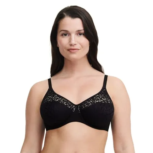 Chantelle EasyFeel Norah BH Schwarz G 75 - Eleganter Komfort - Funktionsunterwäsche mit optimalem Halt und raffinierter Spitzendetail-Verarbeitung. Der BH bietet diskrete, nahtlose Cups und ist aus hautfreundlichem Material für perfekten Tragekomfort.