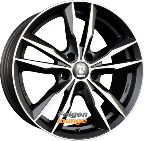 Momo Fast Alufelgen 6.5x16" ET40 schwarz matt - Premium 16 Zoll Alufelgen von Momo, einteilig, mit stilvollem schwarz mattem Finish und hoher Traglast von 535 kg – ideal für sportliche Fahrzeuge.
