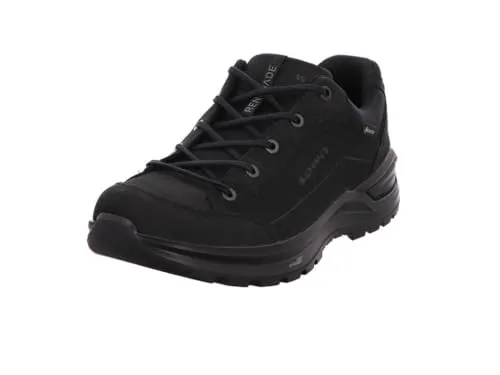 Lowa Renegade EVO Low WIDE GTX 2025 Wanderschuh - Wanderschuhe mit hochwertigem Nubukleder, wasserdicht und ideal für jedes Terrain, Größe 44 EU, Farbe schwarz.