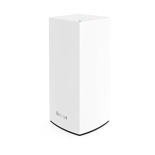 Linksys Velop MX4200 Tri-Band Mesh-WiFi 6-System - Router mit einer maximalen kabellosen Datenübertragungsrate von 4200 Mbps, ideal für nahtloses Streaming und Gaming in großen Haushalten.