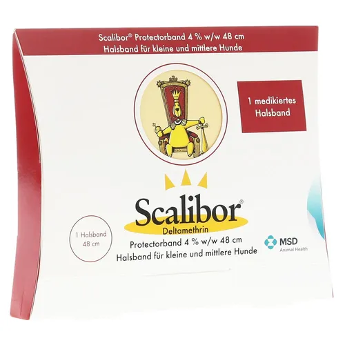 Scalibor Protectorband 48 cm für Hunde - Tiergesundheit: Effektives Halsband mit Deltamethrin zur Vorbeugung von Zecken- und Mückenbefall für bis zu 6 Monate, geeignet für kleine und mittlere Hunde ab 7 Wochen.