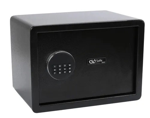 Olympia GOsafe 2.0 - Sicherer Code-Safe in Schwarz - Frei stehender Safe mit 16 l Kapazität, individuellem Zahlencode und Alarmfunktion. Ideal für den sicheren Schutz Ihrer Wertsachen.