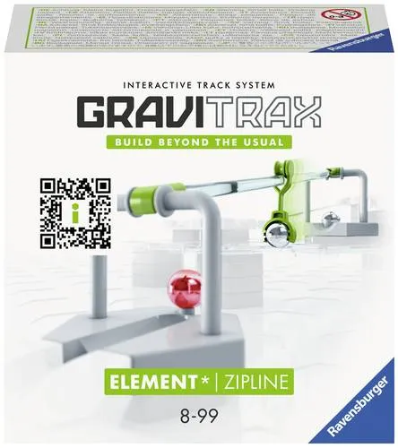 Ravensburger GraviTrax Element Zipline 27472 - Erweiterung für Kugelbahn, verbindet Distanzen für kreativen Spielspaß ab 8 Jahren