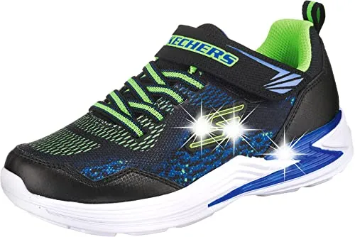 Skechers S Lights Erupters III Derlo Sneaker - Sneaker in Größe 31, schwarz/lime, mit leuchtenden Elementen für mehr Spaß und Sicherheit beim Spielen.