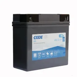 Exide GEL12-19 Motorrad Starter-Batterie 12V 19Ah - Hochleistungs-Motorradbatterie mit Gel-Technologie, wartungsfrei und ideal für zuverlässigen Start unter extremen Bedingungen.