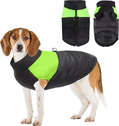 Wasserdichter Hundemantel für alle Größen – Winterjacke für Hunde - Hochwertiger Hundemantel in 6XL, ideal für kaltes Wetter. Wasserdicht und winddicht, sorgt er für warme Stunden im Freien. Mit praktischem D-Ring für einfaches Anleinen.