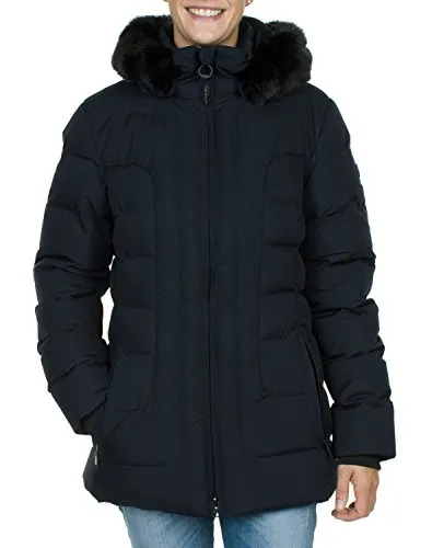 Wellensteyn Damen Belvedere Medium Jacke - Midnightblue, Small - Funktionsjacke mit abnehmbarer, verstellbarer Kapuze und stylischen Steppnähten, ideal für wechselhaftes Wetter.