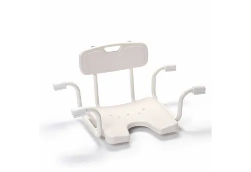 Drive Medical Badewannensitz BOBY, bis 120 kg belastbar - Badewannensitz mit Rückenlehne für sicheres und bequemes Baden, rutschsichere Sitzfläche für optimalen Komfort, ideal für Standardbadewannen.