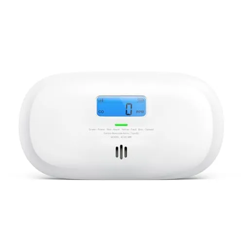 X-Sense Smart Kohlenmonoxid Melder, TÜV Rheinland Zertifiziert, mit Digitalanzeige, austauschbarer Batterie, Basisstation SBS50 erforderlich (separat erhältlich), XC0C-MR, 1 Stück