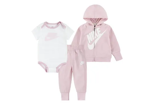 Nike Sportswear Neugeborenen-Geschenkset NKN SUSTAINABLE 3PC FZ SET (Set, 3-tlg) für Babys, dreiteiliges Set, weiches Material