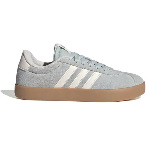 Adidas Damen Joggingschuhe/Sneaker VL Court 3.0, Gr. 6 (39 1/3) - Sneaker aus weichem Leder mit vulkanisierter Außensohle im Skate-Style, ideal für lässige Looks und den ganzen Tag über bequemes Tragegefühl.